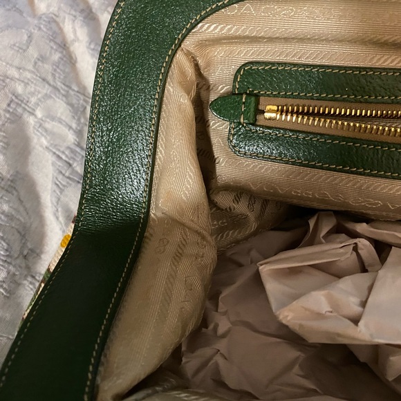 PRADA bag RARE authentic canvas and leather - Picture 8 of 13